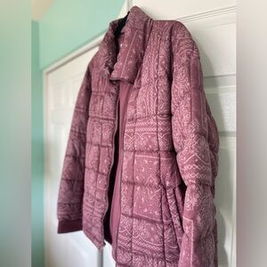 Levi’s Dark Pink Bandana Puffer